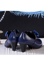 1/3 Delusion Genshin Impact Furina Blue Cosplay Shoes